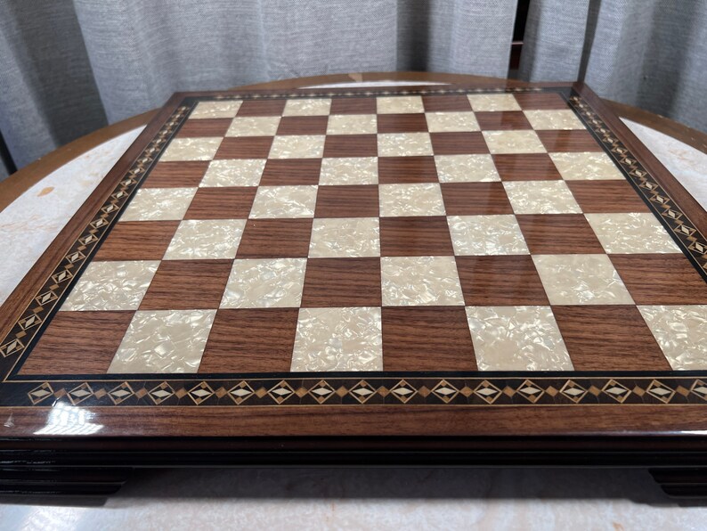 Beautifully Detailed 20x20 Inch Solid Wood Chess Board NO Etsy