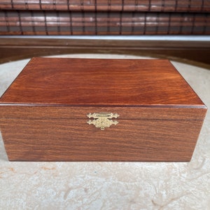 Handmade Wooden Storage Box For Standard Size Chess Pieces - Chessmen not included