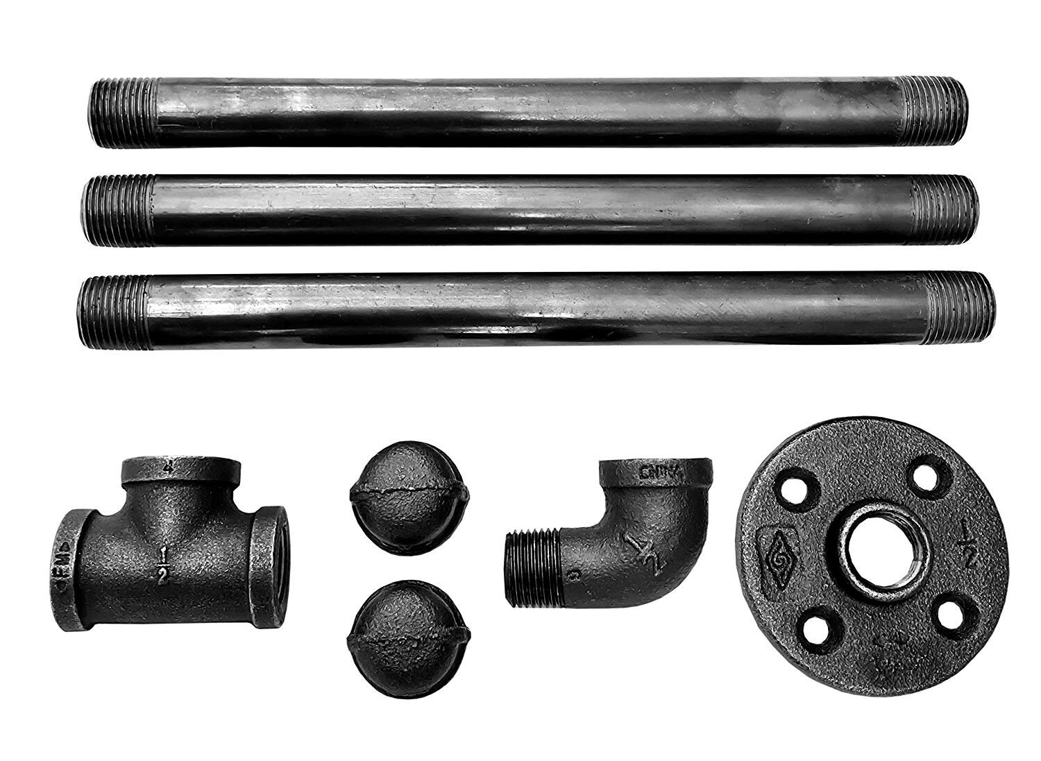 Industrial Pipe Wall Mount Clothing & Garment Rack Hardware Etsy