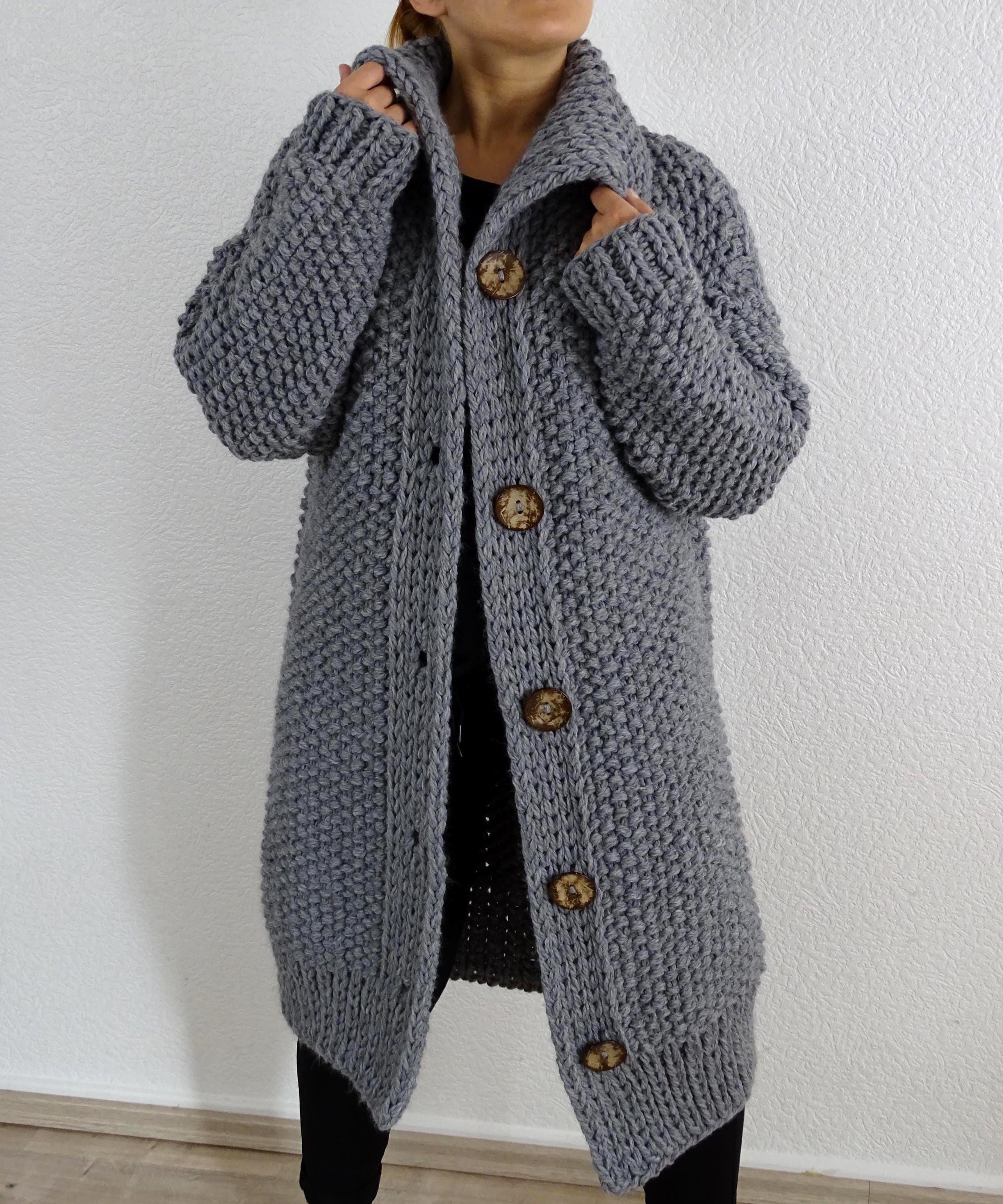 Flauschiger Cardigan Für Damen Aus Baumwolle - Perfekt Für Den Herbst!