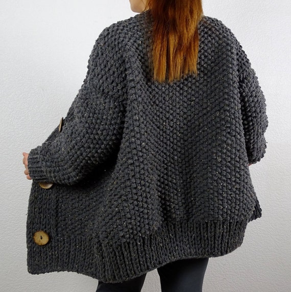 loose knit cardigan