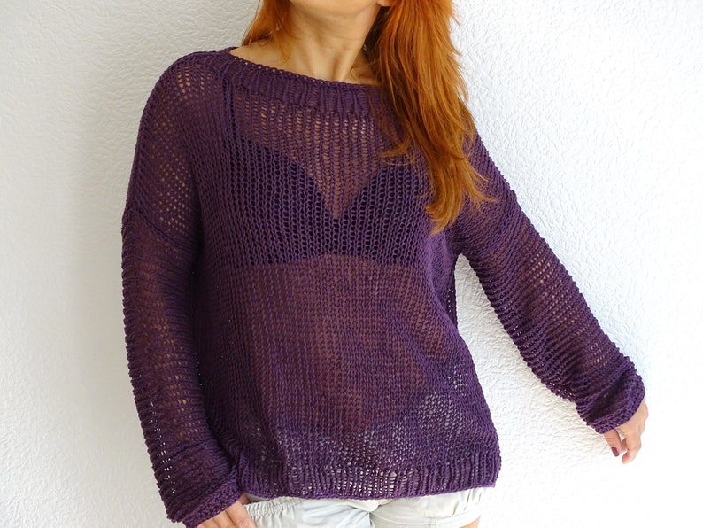 loose knit summer sweater
