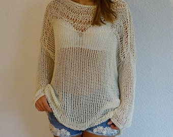 トップス OHOTORO loose summer knit ohotoro Loose Summer Knit