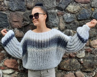 Boho Women's Casual Chunky Turtleneck Knit Sweater Oversized Outwear Long Sleeve