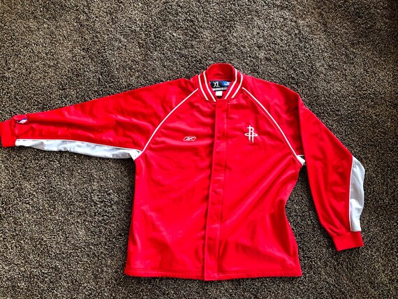 Retro Houston Rockets Red Warm Up Athletic Jacket