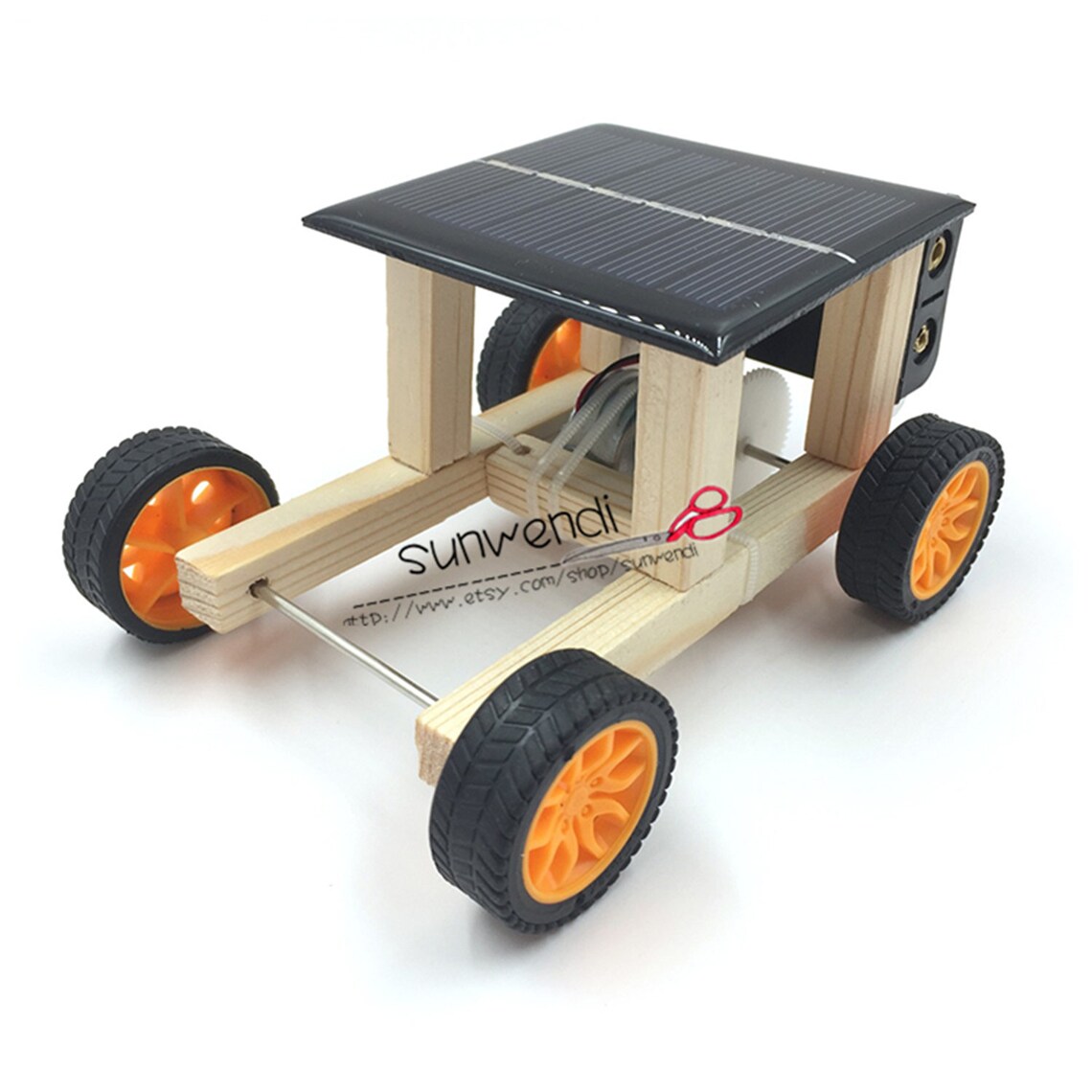 Solar Car DIY Assemble Toy Set Solar Powered Car Kit Science