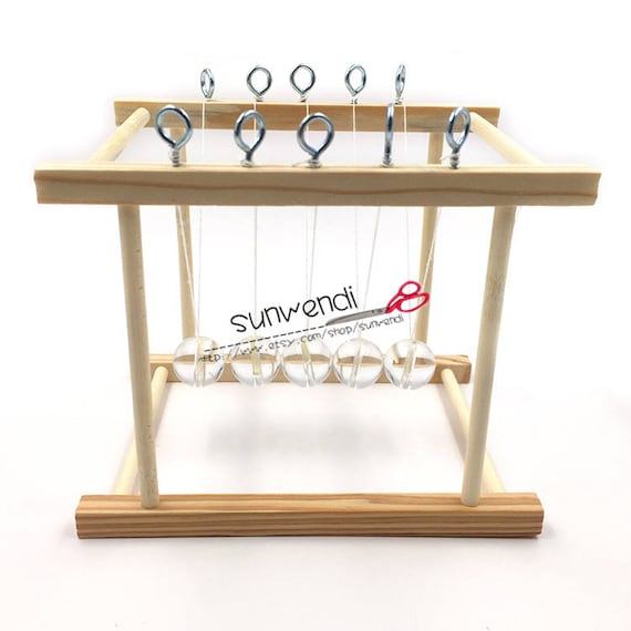 wooden newtons cradle