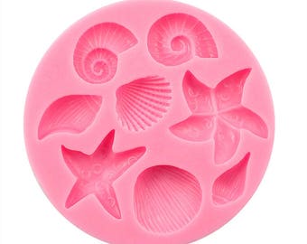 Silicone mold silicone soap mold Mini Shell/conch shaped DIY making