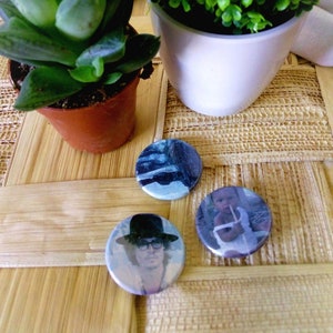 Pins set, unique pins set 3cm diameter, badge set, lapel pins, pattern pins set
