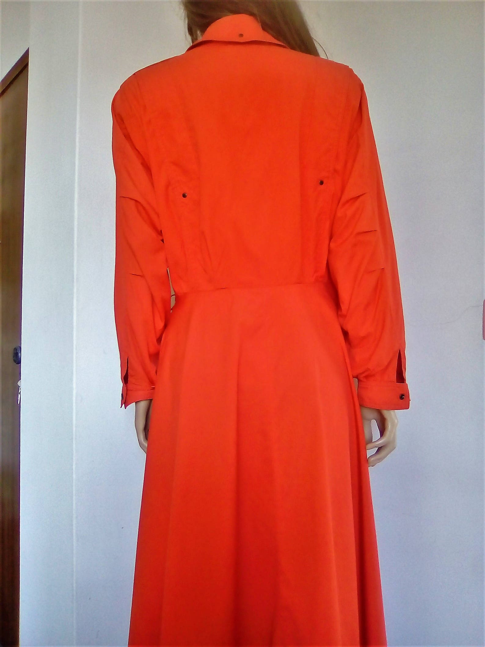 Vintage Red American Wolfgang Kaiser Trench Coat Large Size - Etsy UK