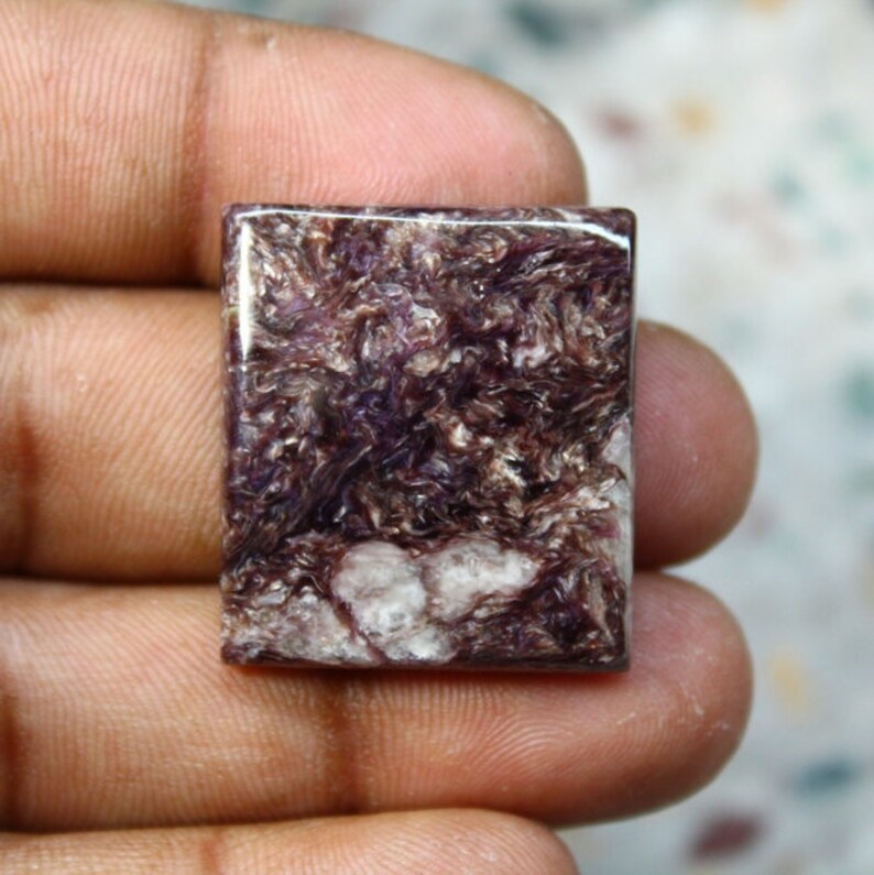 Natural Purple Charoite Cabochon Gemstone~Handmade Charoite Stone~Genuine Charoite Jewelry Gemstone Charoite {28 X 24} mm 43 Ct #2201