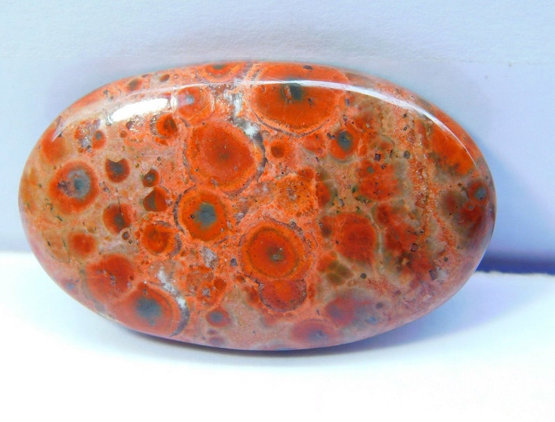 Poppy jasper Cabochons Natural stone { 36 x 21} mm 39 Ct #4648