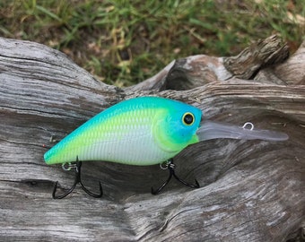 1.5 Deep Diver Custom Crankbait Citrus Shad Colorshift