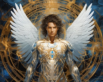 Arcángel Miguel Clipart - 40 JPG de alta calidad - Descarga digital - Fabricación de tarjetas, técnica mixta