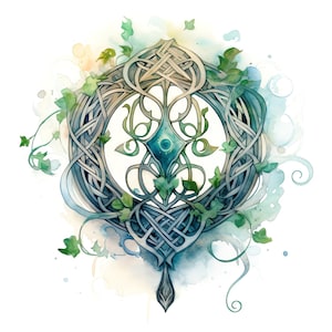 Celtic Design Clipart - 30 High Quality JPGs - Digital Download - Print Making, Mixed Media, Digital Paper Craft