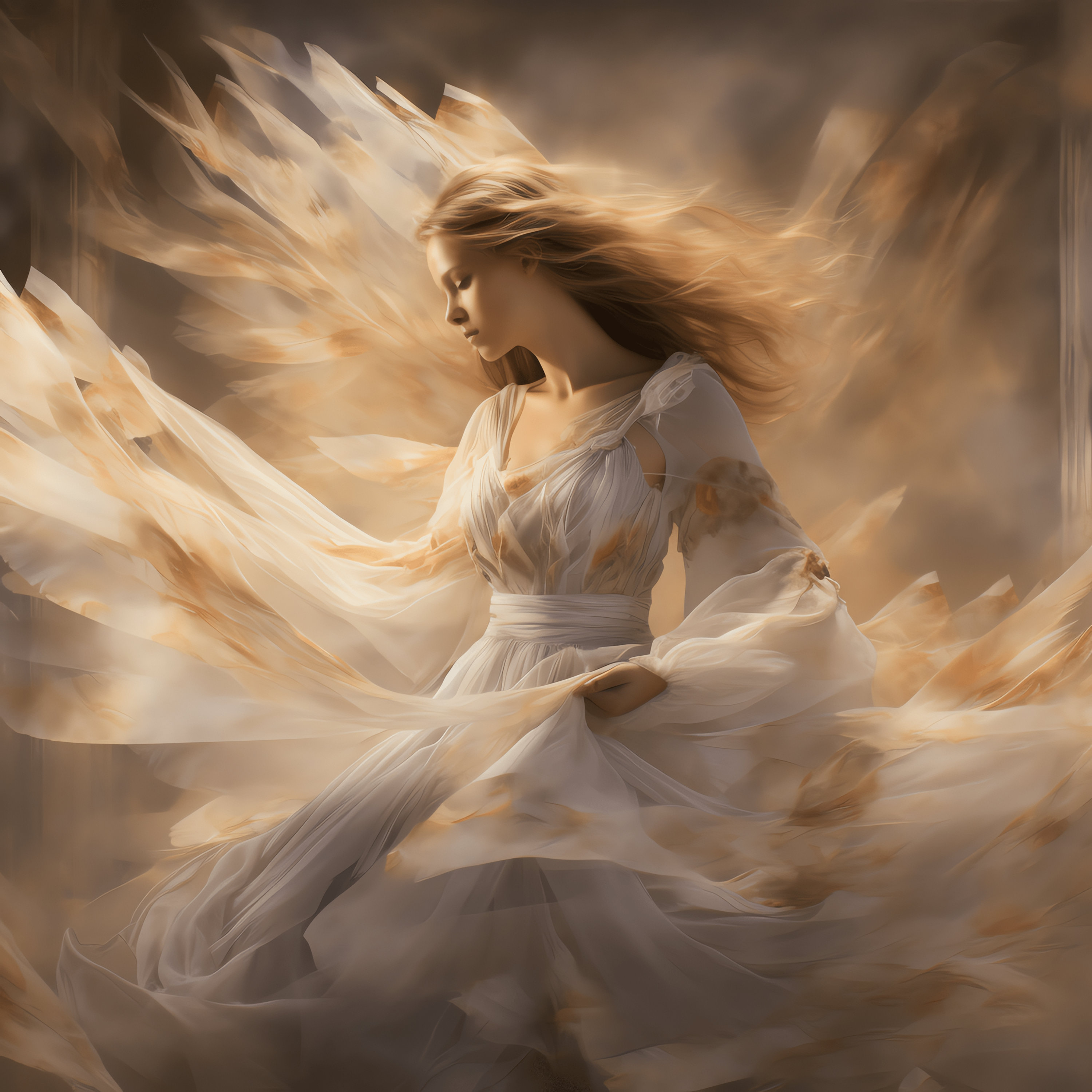 Angel Art Ethereal, Shimmering Celestial Beauty 45 High Quality PNG