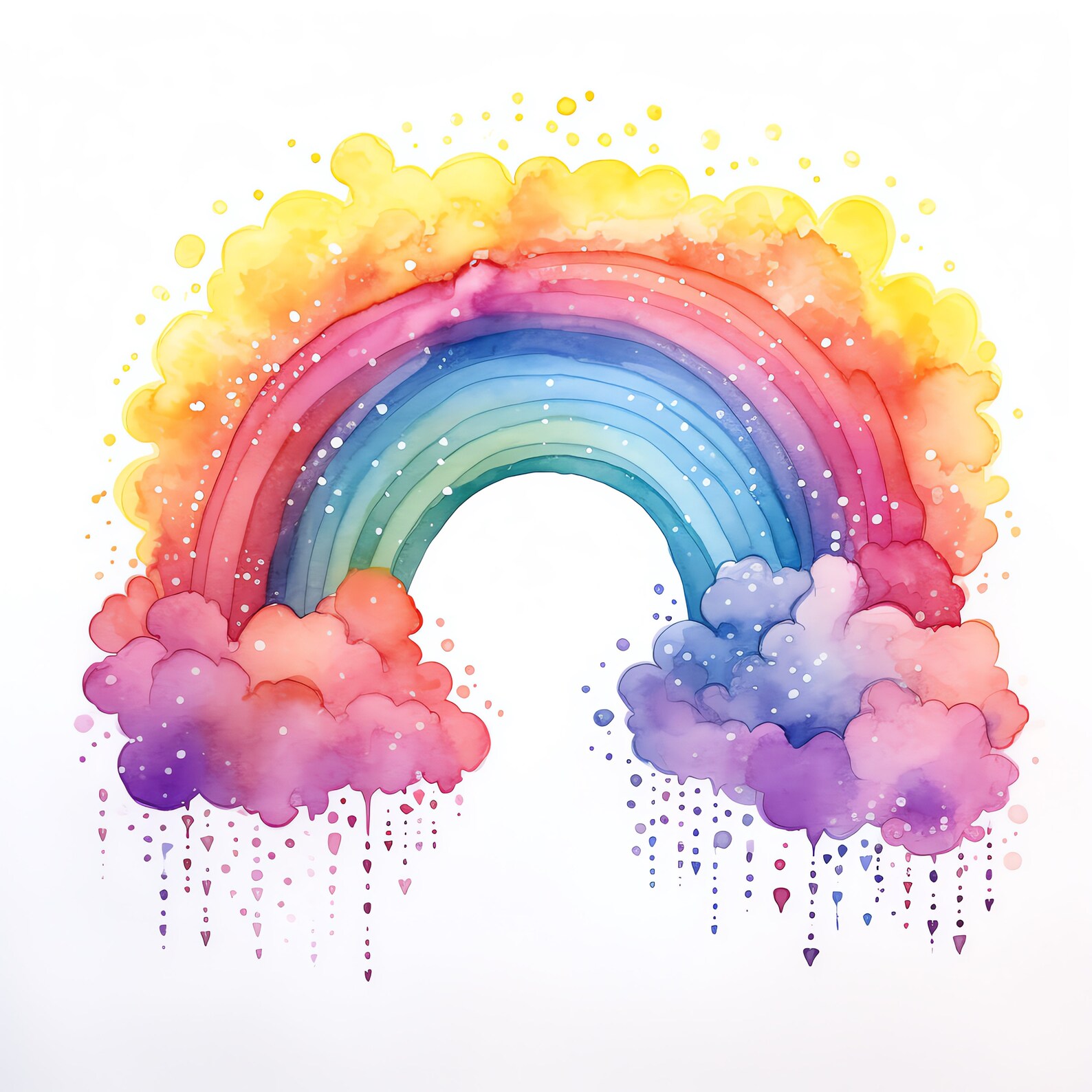 Boho Rainbow Clipart - 30 High Quality Jpgs - Digital Download - Card ...
