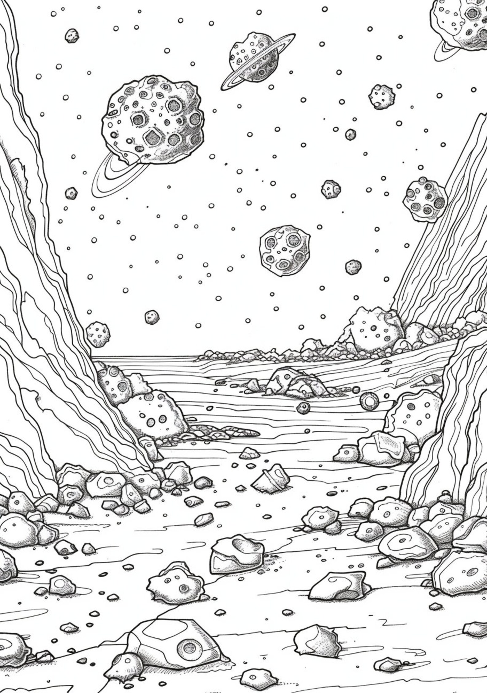 Outer Space Coloring Pages PDF Bundle - 43 High Quality Images ...