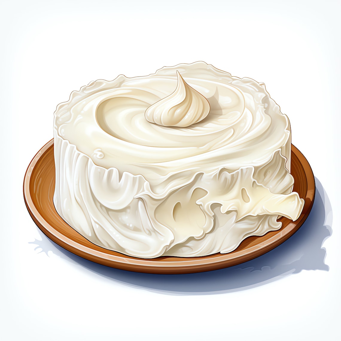 Cream Cheese Clipart 40 High Quality Jpgs Digital Download Card Making