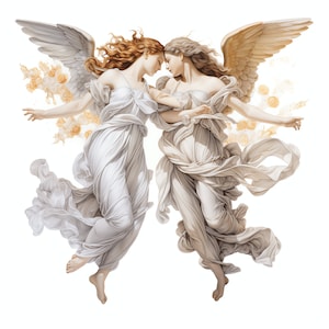 Renaissance Angels Neutral Background PNG Bundle - 45 High Quality PNG - Instant Download, Printable Art, Digital Paper PNG