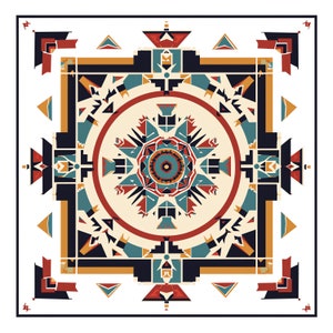 Ensemble de mandalas de sable Navajo PNG - Style 51 PNG haute qualité - téléchargement immédiat - calendrier carte Mug verre Sublimation Design PNG