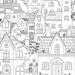 Adorable Town Coloring Pages PDF Bundle 44 High Quality Images Instant ...
