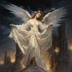 Paquete de imágenes prediseñadas de ángel serafín iluminado por la luna: 39 PNG de alta calidad: descarga instantánea: diseño de sublimación de taza, vaso, tarjeta y calendario PNG