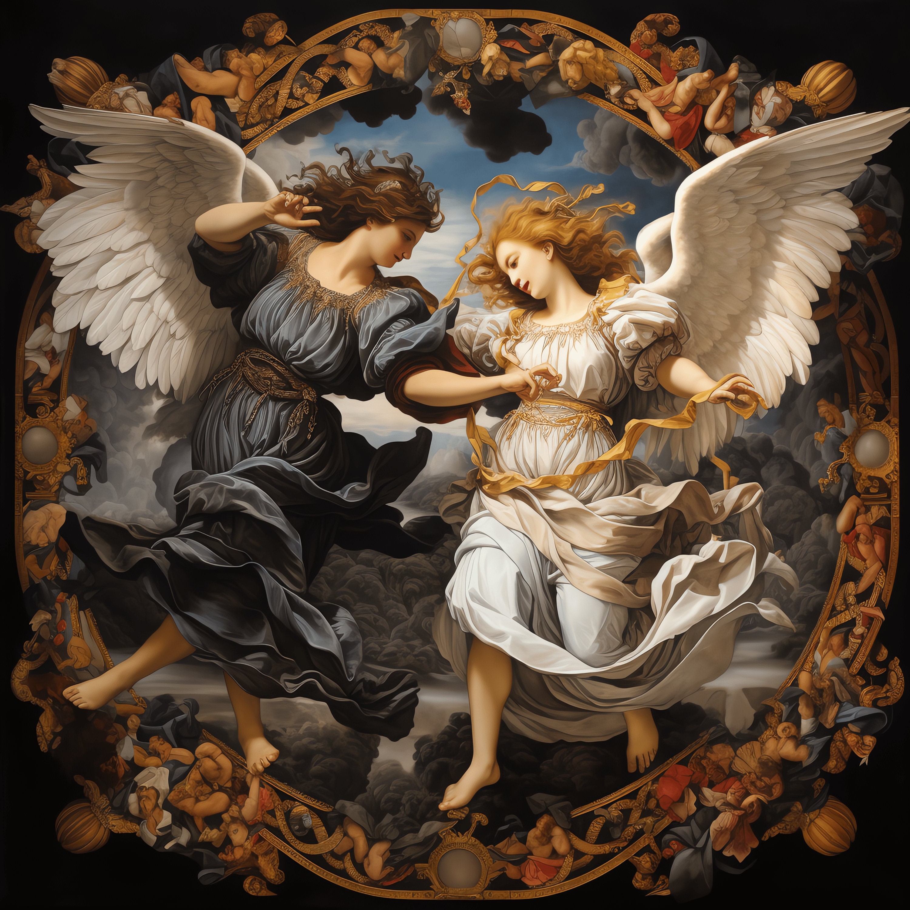 Renaissance Angels Dancing PNG Clipart - 26 High Quality PNG - Instant ...
