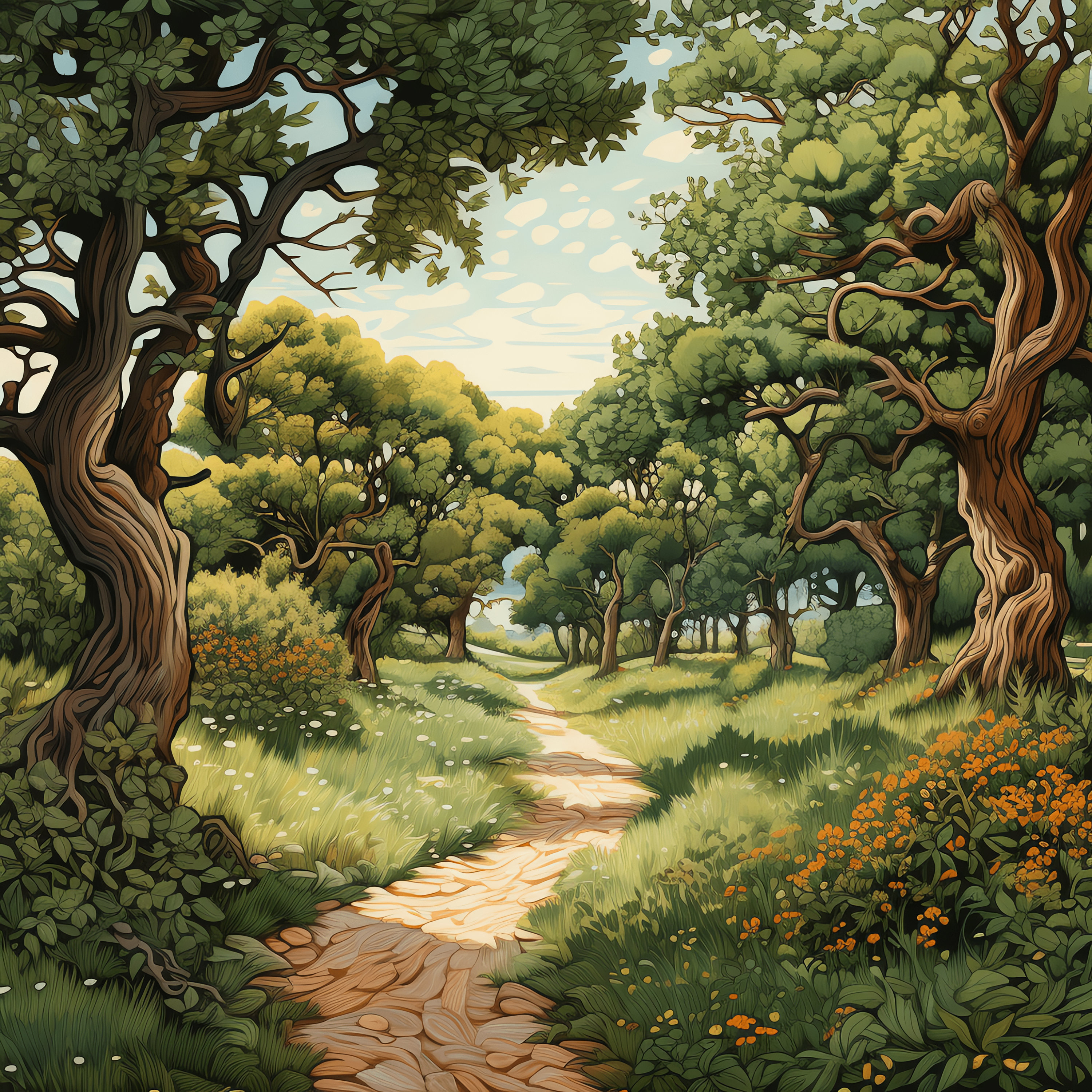 Oak Tree Path PNG Clipart Bundle 50 High Quality PNG - Instant Download ...