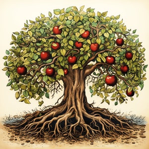 Tree Drawing Renaissance Renaissance Tree With Roots PNG Clipart Bundle - 45 High Quality PNG ...