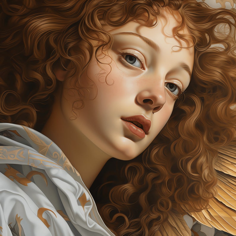 Renaissance Angel Closeup PNG Clipart - 50 High Quality PNG - Instant ...