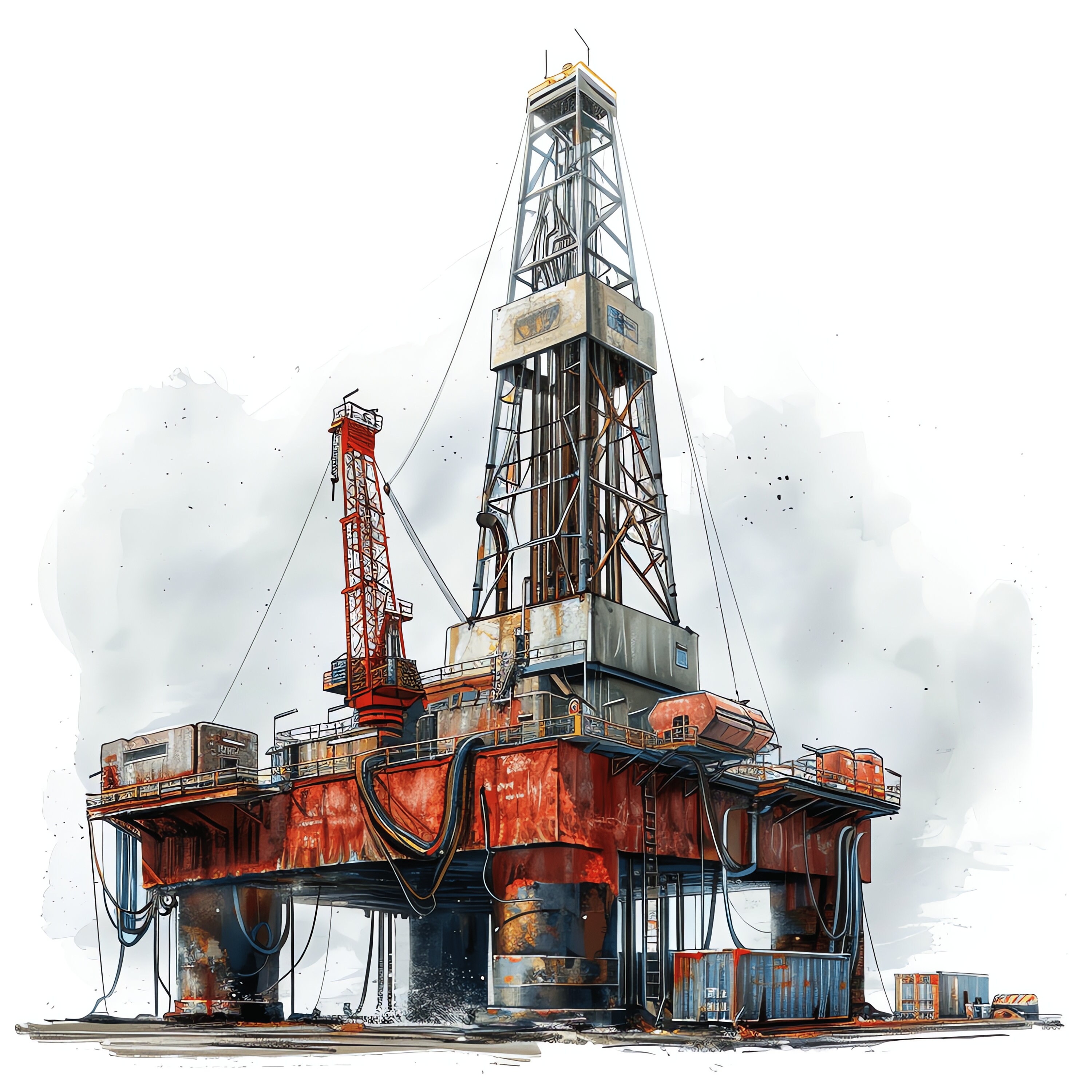Oil Rig PNG Clipart Bundle - 48 High Quality PNG - Instant Download ...