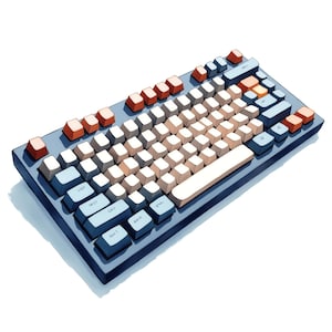 Fantasy Gaming Keyboard & Mouse Clipart Bundle - 50 High Quality PNG - Instant Download - Stream Graphics, Digital Art, PC Gaming PNG
