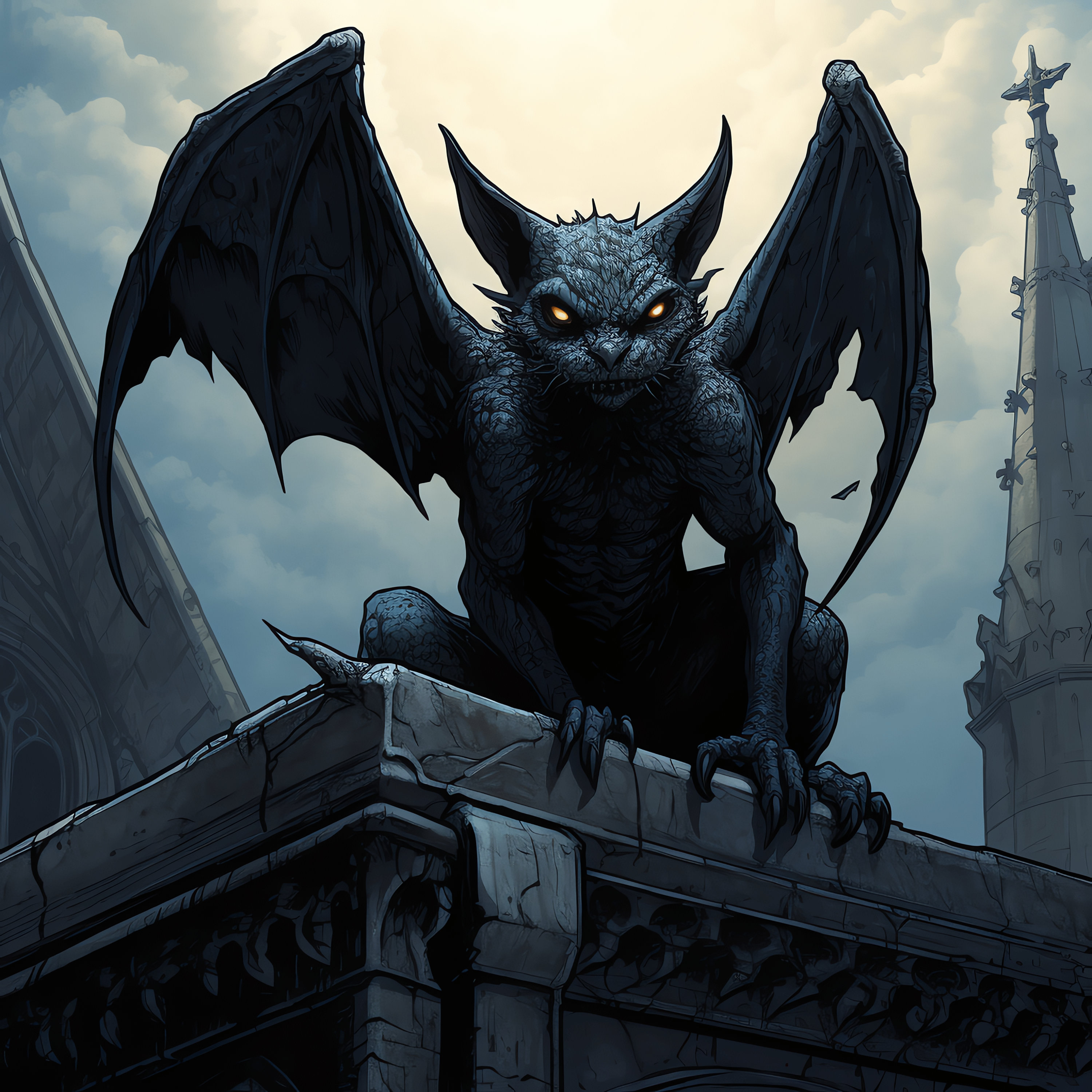 Gargoyle PNG Clipart Bundle - 50 High Quality PNG - Instant Download ...