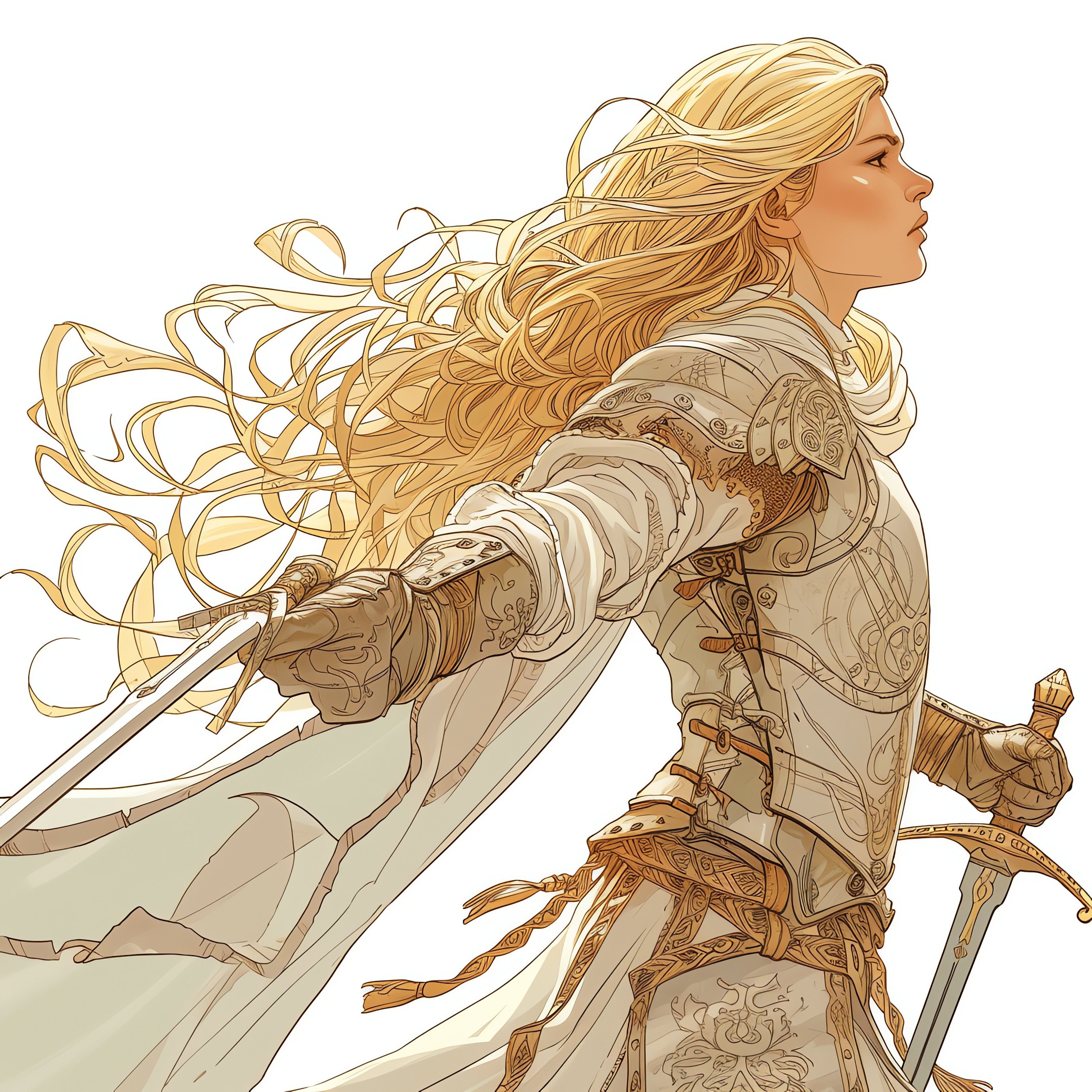 Blonde Warrior Princess PNG Clipart Bundle - 36 High Quality PNG ...
