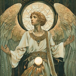 Pre-raphaelite Archangel With Light Orb PNG Clipart Bundle - 43 High ...