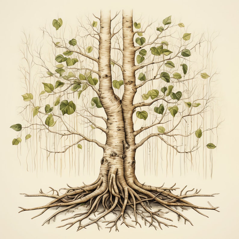 Tree Drawing Renaissance Renaissance Tree With Roots PNG Clipart Bundle - 45 High Quality PNG ...