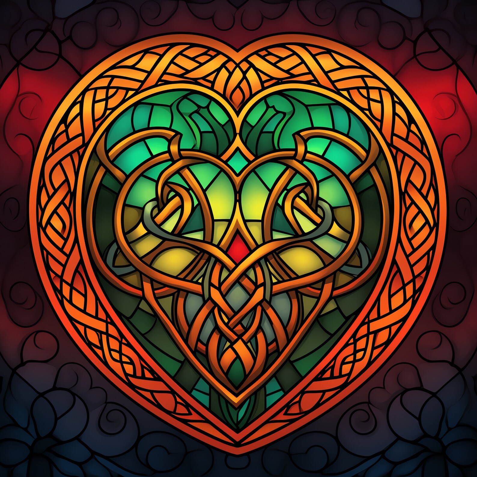 Celtic Stained Glass PNG Bundle 50 High Quality PNG Instant Download ...