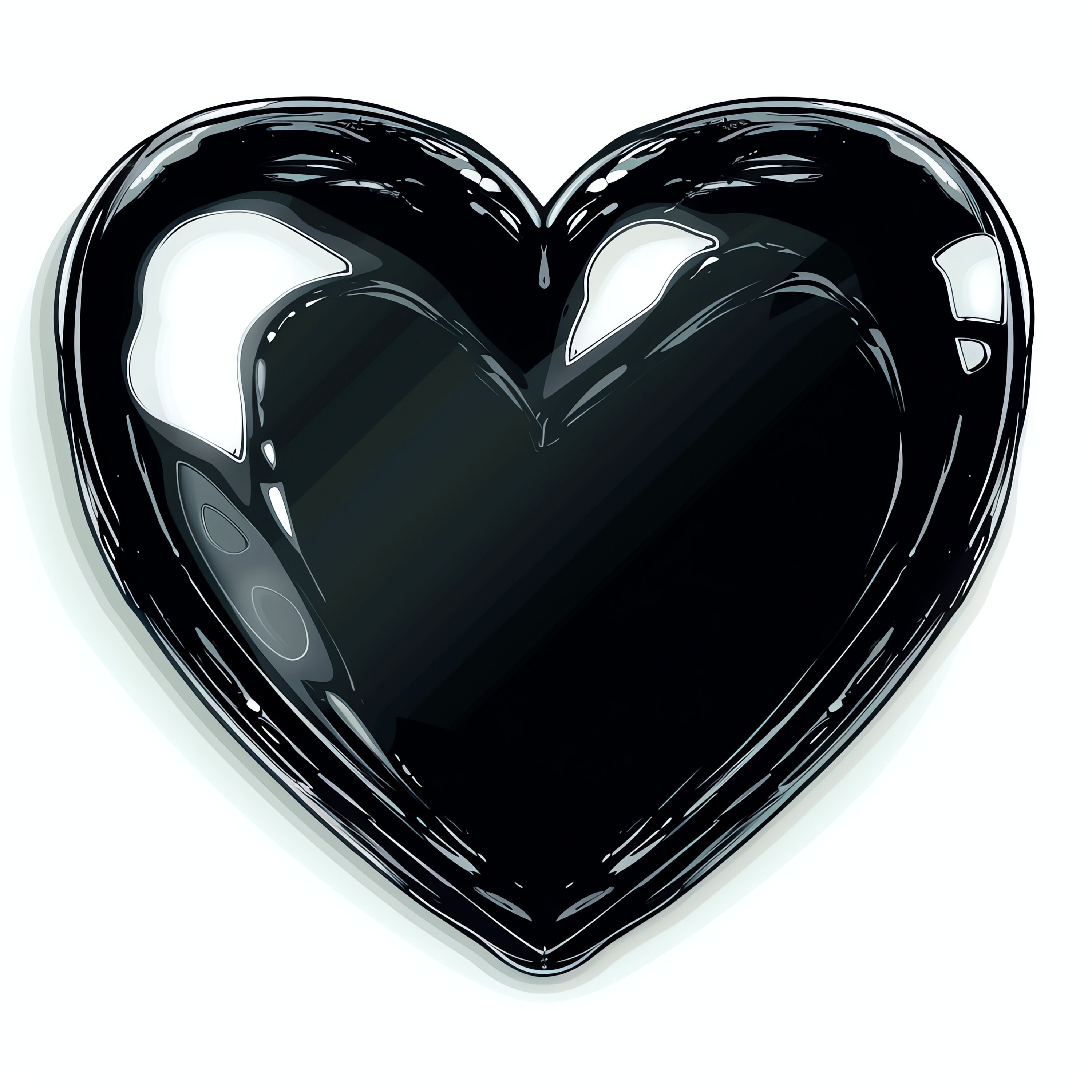 Black Heart PNG Clipart Bundle 50 High Quality PNG Instant Download ...