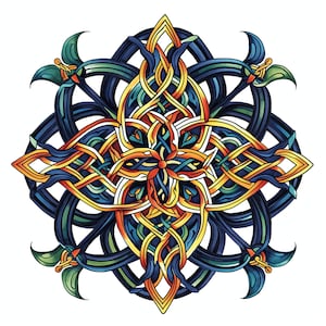 Bundle de cliparts PNG mandala celtique - 50 PNG de haute qualité - téléchargement immédiat - calendrier carte mug verre sublimation design - mélange de couleurs noir et blanc