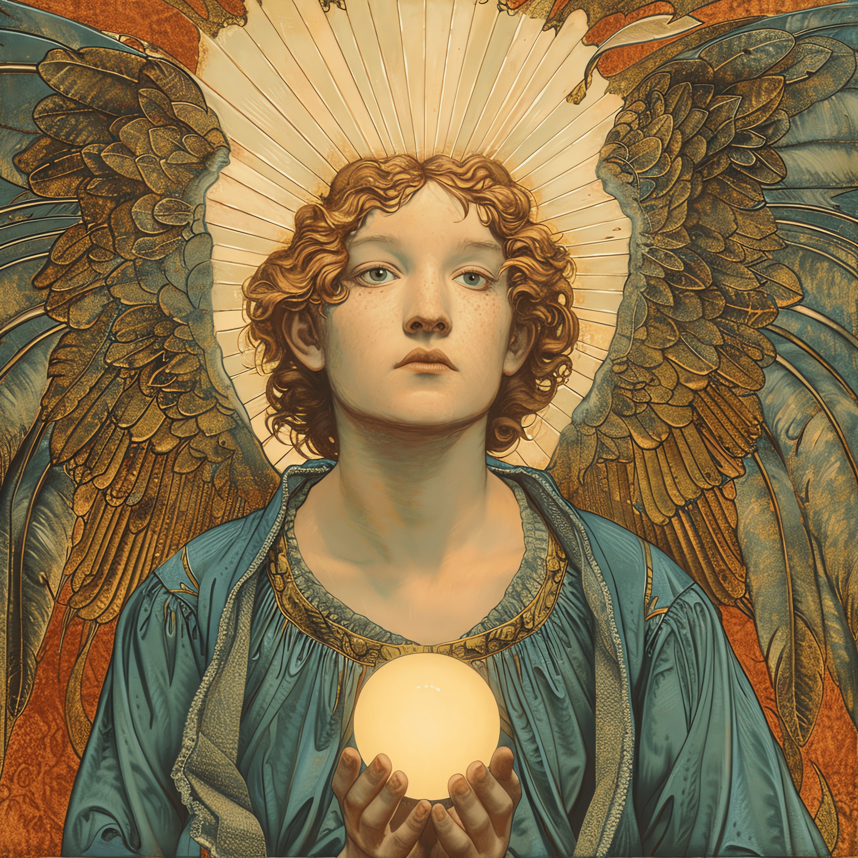 Pre-raphaelite Archangel With Light Orb PNG Clipart Bundle - 43 High ...