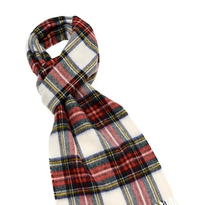 Bronte Moon Dress Stewart Clan Tartan Scarf - Merino Lambswool - Made in the UK