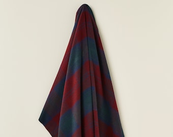 Bronte Moon  Merino Lambswool - Clan Lindsay Tartan Throw Blanket - Made in the UK