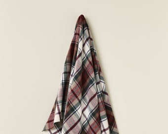 Bronte Moon Merino Lambswool - Dress MacDuff Tartan Plaid Throw Blanket - Made in the UK