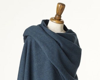 Merino Lambswool Shawl - Stole - Wrap - Plain Luxury Teal Shawl