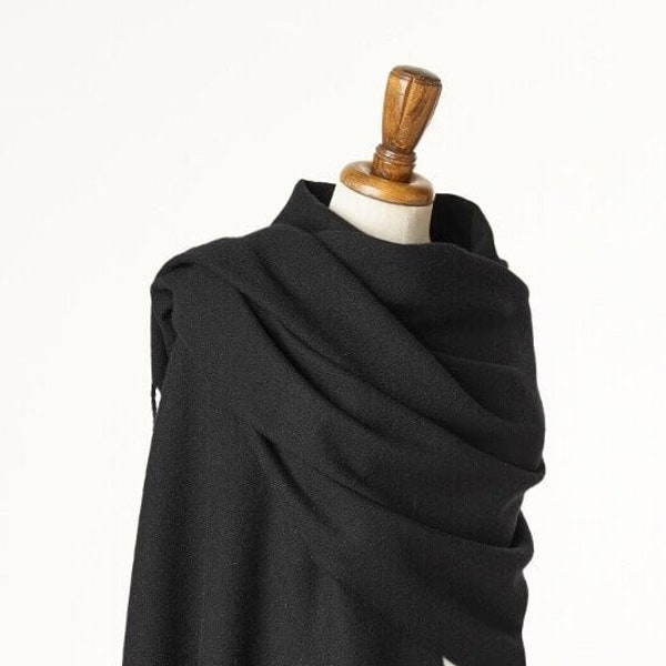 Blanket Scarf - Shawl - Stole - Wrap - Plain Luxury Black