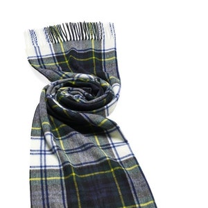 Merino Lambswool Shawl, Stole - Scottish Accessories, Blanket Scarf, Dress Gordon Tartan Plaid, Clan Gordon Scottish Tartan Made in England