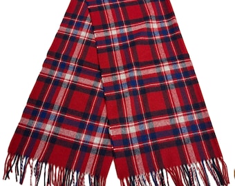 Wrap - Stole - Shawl - Check Allerton Red