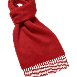 Luxury Plain Red Scarf