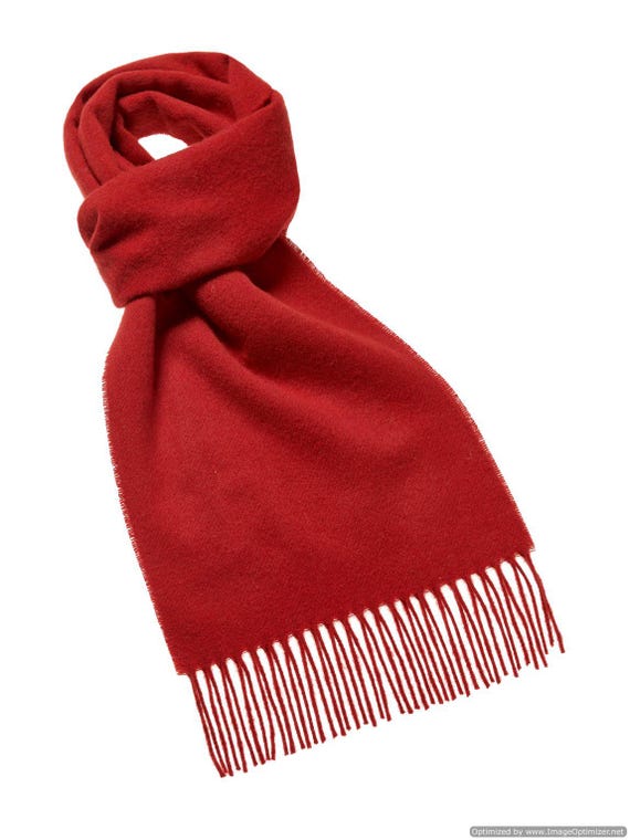 Luxury Plain Red Scarf Canada